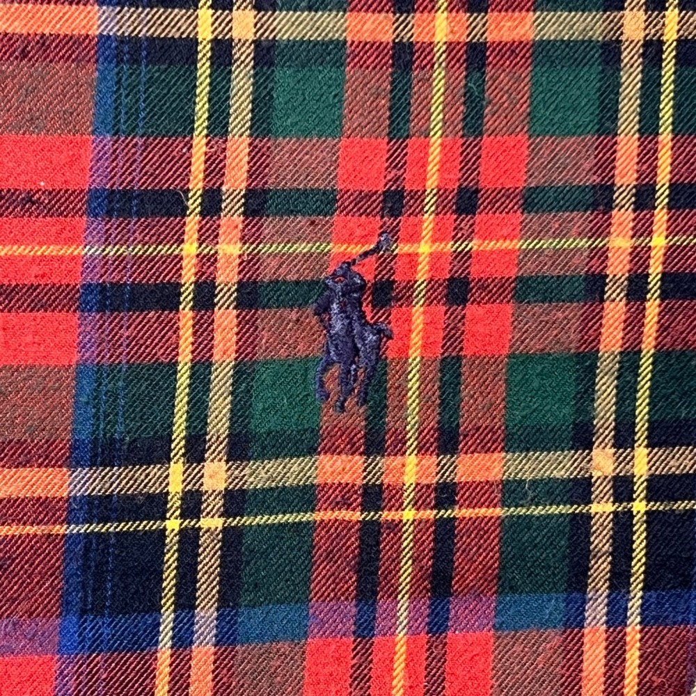 Ralph Lauren Blake Button Down Shirt Mens XL Tartan Plaid Cotton VTG Oversized - Picture 4 of 8